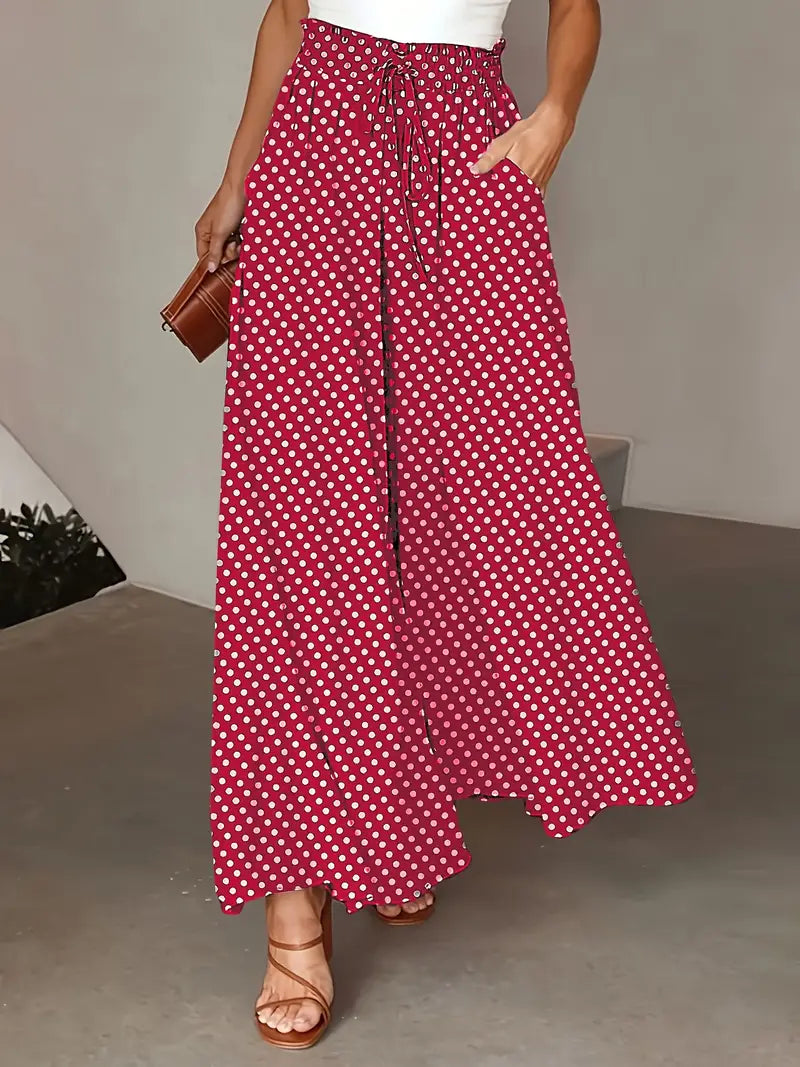 CD | Pantaloni eleganți și șic cu picior lat