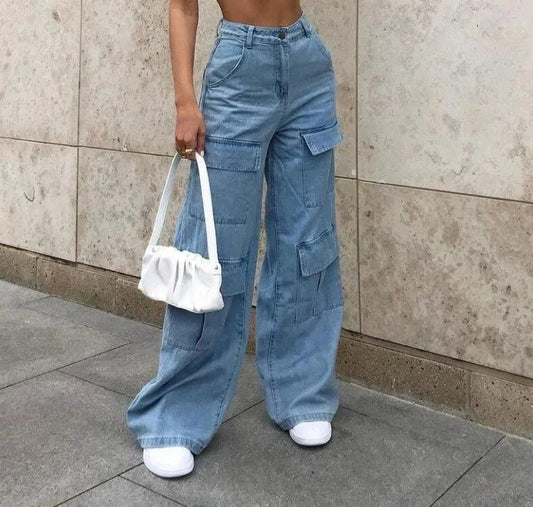 CD | Pantaloni cargo din denim Minette