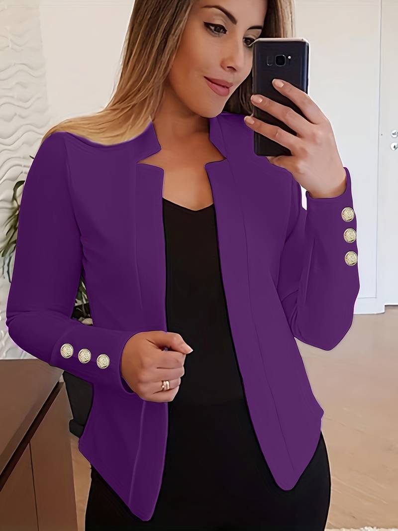 CD | blazer casual cu mâneci lungi și nasturi
