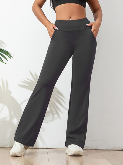 CD | Pantaloni yoga casual, monocolori