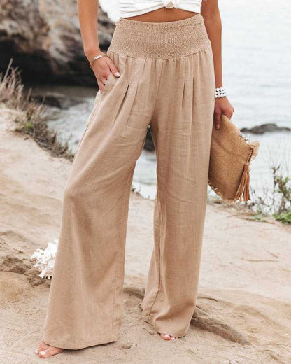 CD | Pantaloni casual cu picioare largi