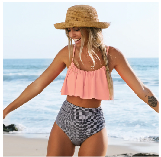 CD | Bikini colorat cu volane