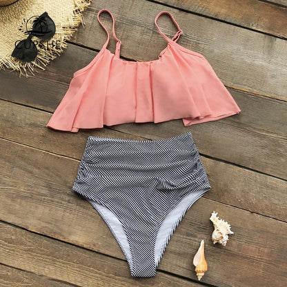 CD | Bikini colorat cu volane