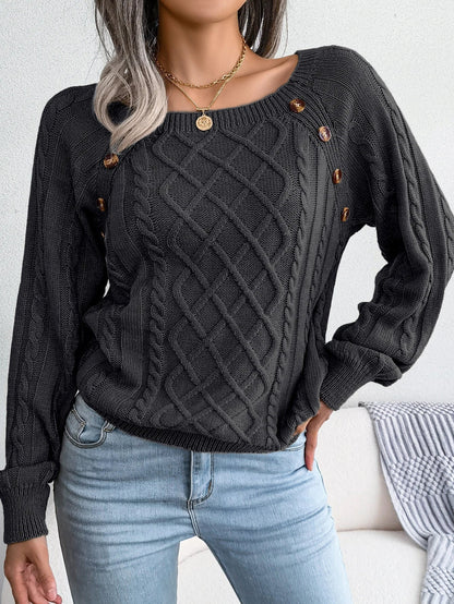 CD | MW - Pulover elegant tricotat cu cablu