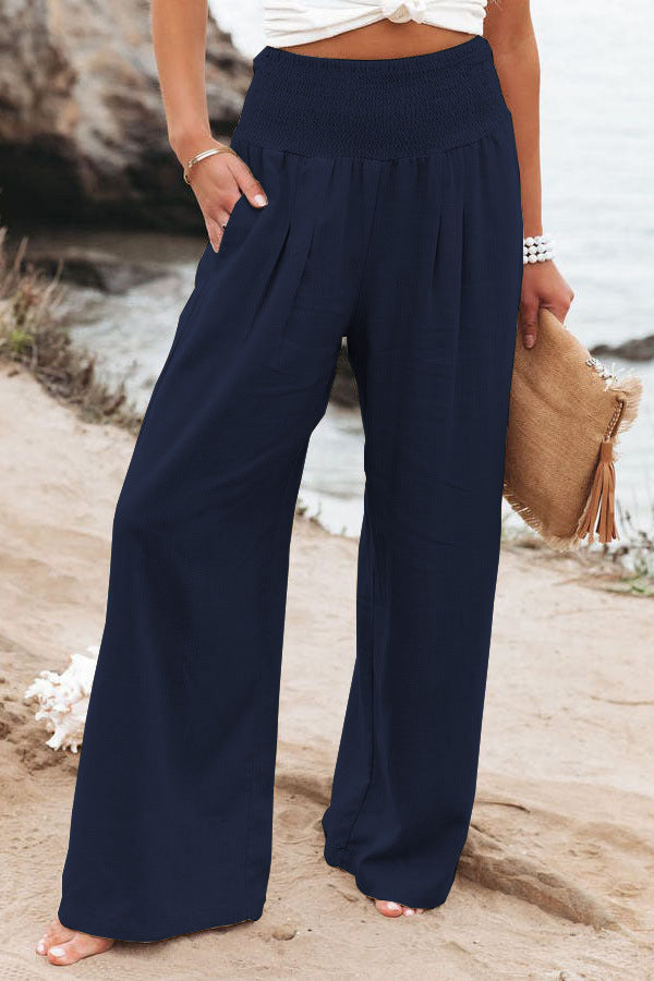 CD | Pantaloni casual cu picioare largi