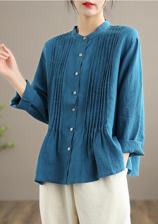 Organic White Linen Shirt Tunics Ramie Blouse