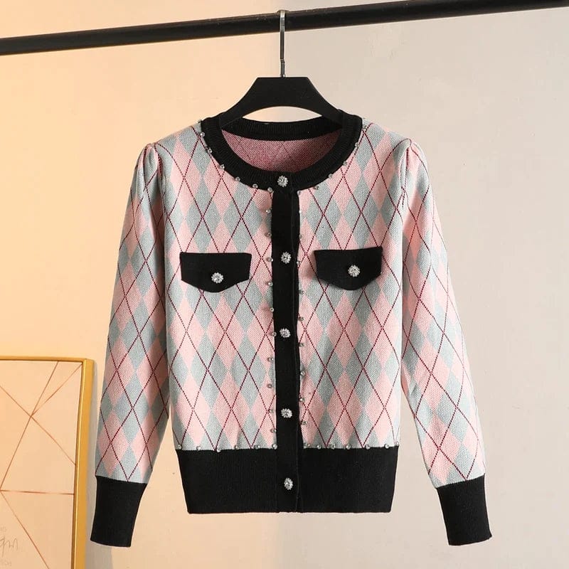 CD | MW Vintage pulover tricotat cu diamante