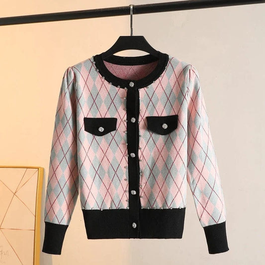 CD | MW Vintage pulover tricotat cu diamante