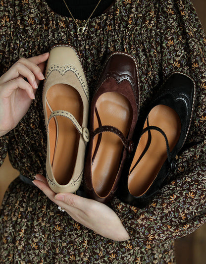 CD | Femei brogue stil elegant clasic tocuri groase