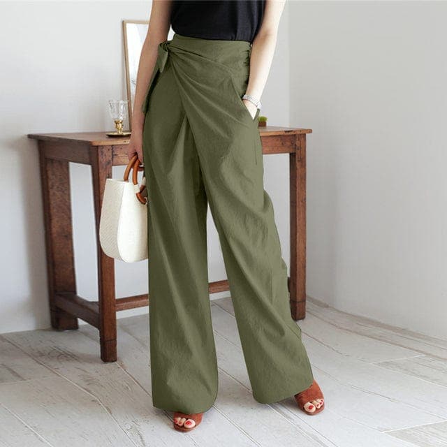 CD | Pantaloni eleganți cu talie înaltă