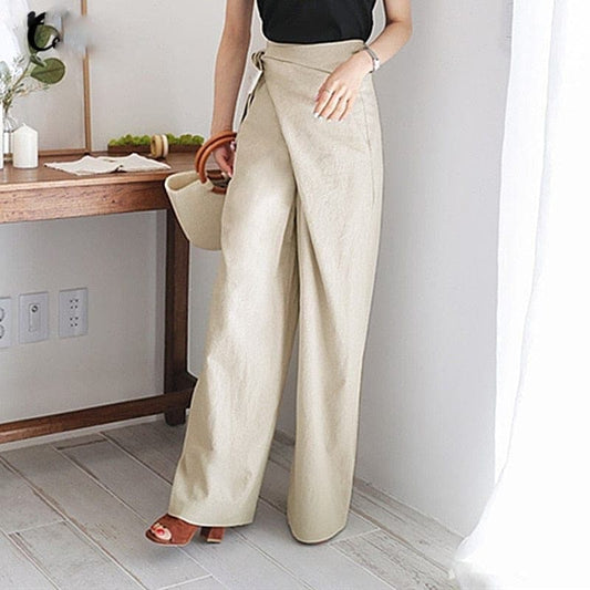 CD | Pantaloni eleganți cu talie înaltă