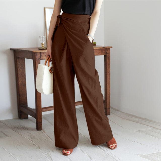 CD | Pantaloni eleganți cu talie înaltă