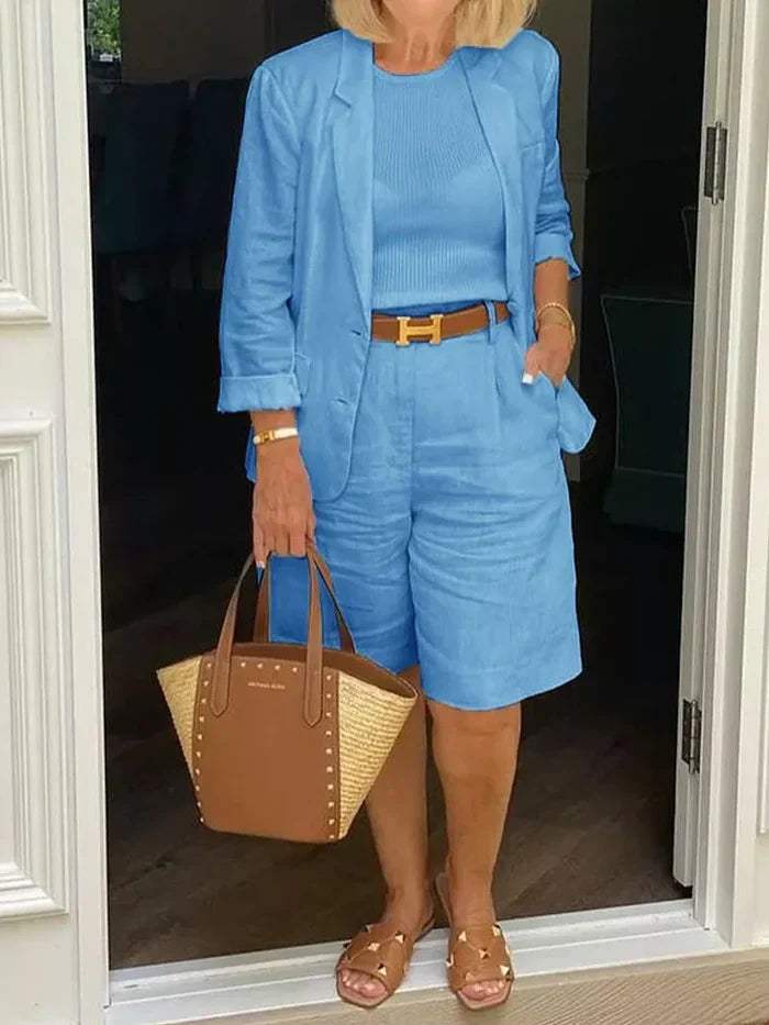 CD | Blazer elegant și pantaloni scurți - Elegant - Ideal pentru zilele calde
