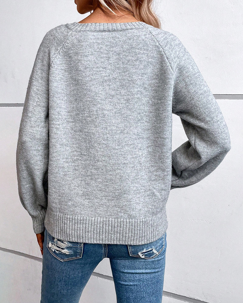 CD | Pulover general casual și relaxat