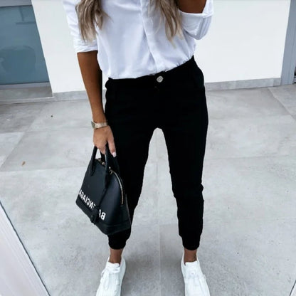 CD | Pantaloni casual extensibili pentru femei