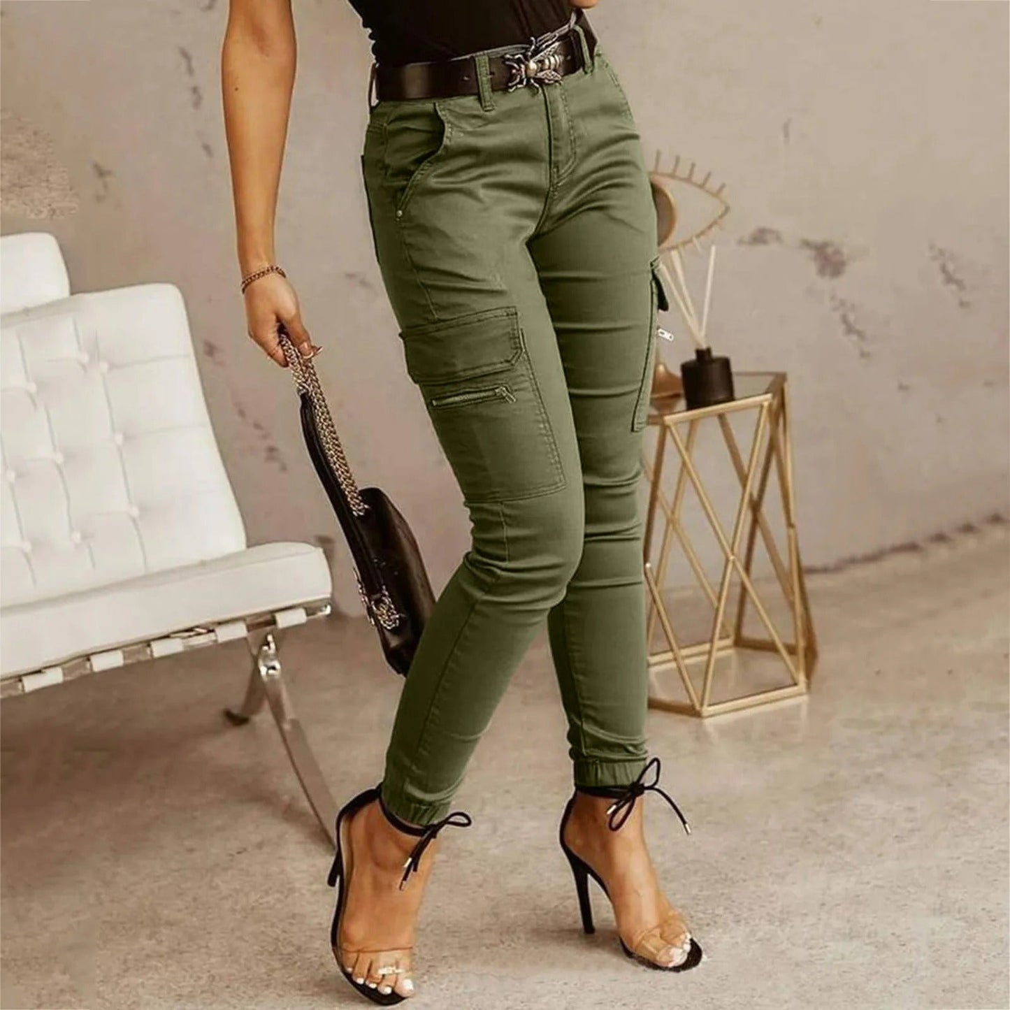 CD | Pantaloni cargo tactici pentru femei