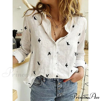 white print