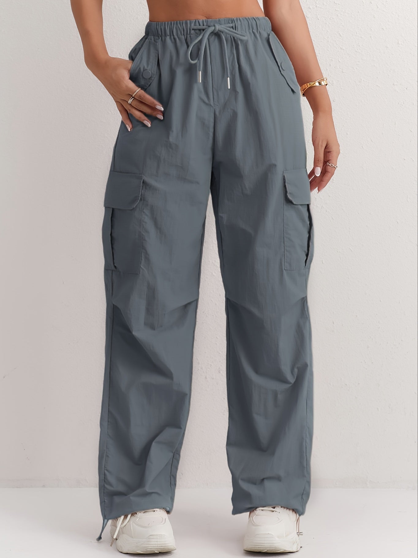 CD | Pantaloni cargo eleganți și confortabili pentru femei în roz