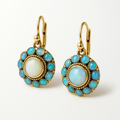 Vintage Estate Opal Earrings