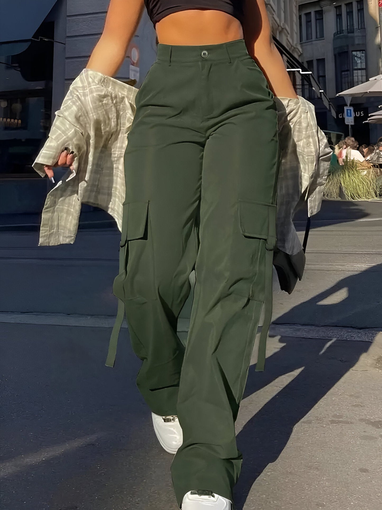 CD | Pantaloni cargo casual cu o notă de prospețime