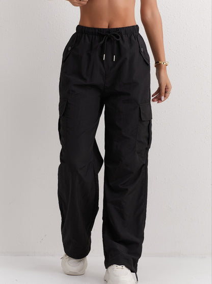 CD | Pantaloni cargo eleganți și confortabili pentru femei în roz