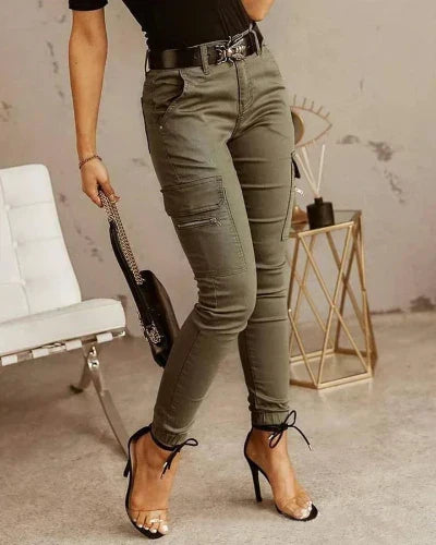 CD | Pantaloni cargo eleganți pentru femei