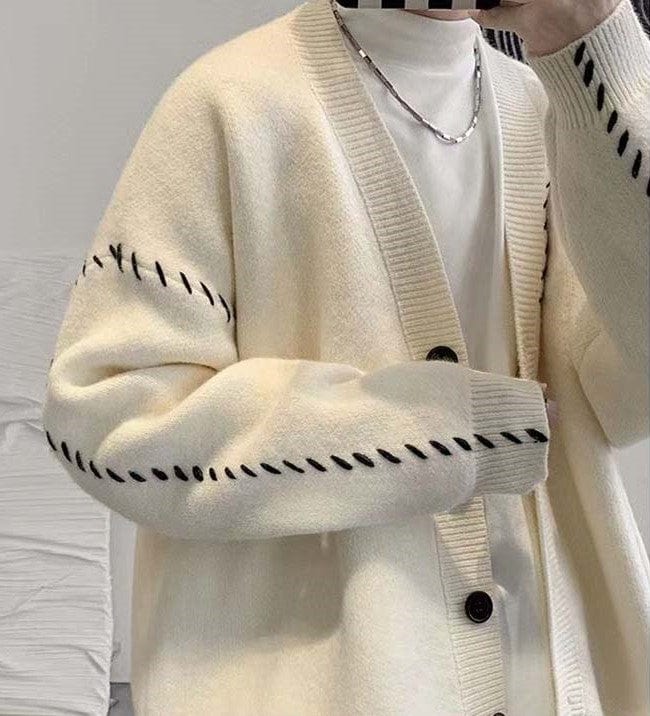 CD | Pulover cardigan cu decolteu în V Vintage