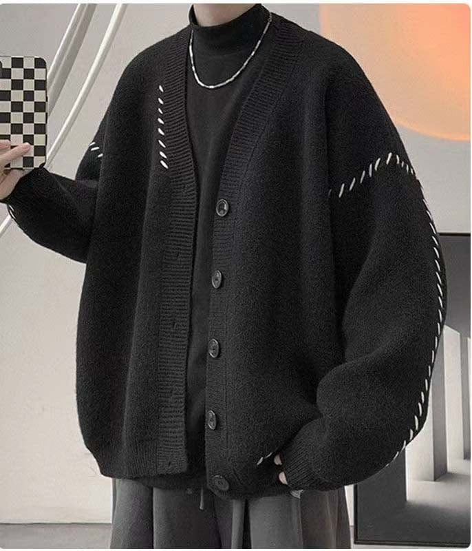 CD | Pulover cardigan cu decolteu în V Vintage