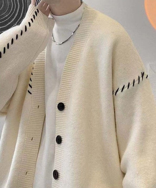 CD | Pulover cardigan cu decolteu în V Vintage