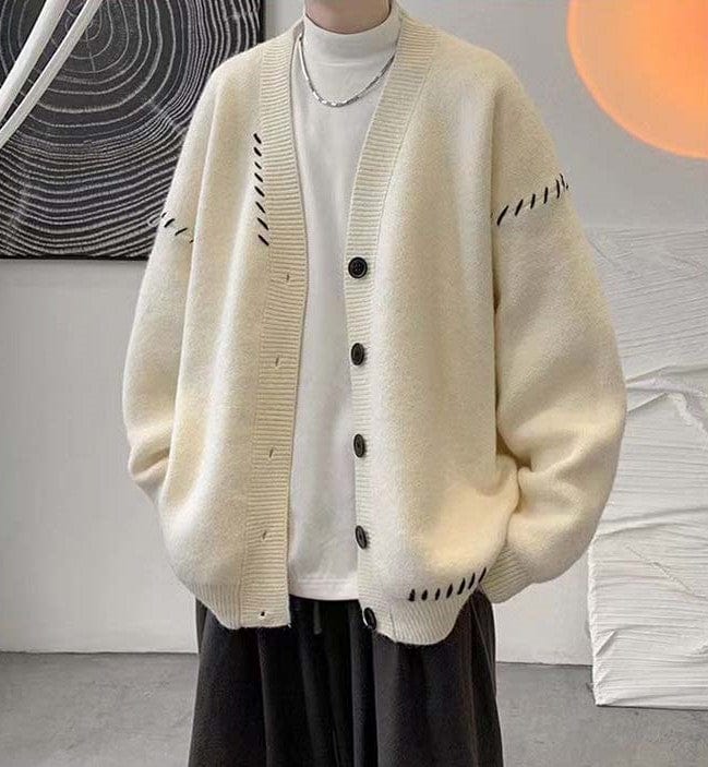CD | Pulover cardigan cu decolteu în V Vintage