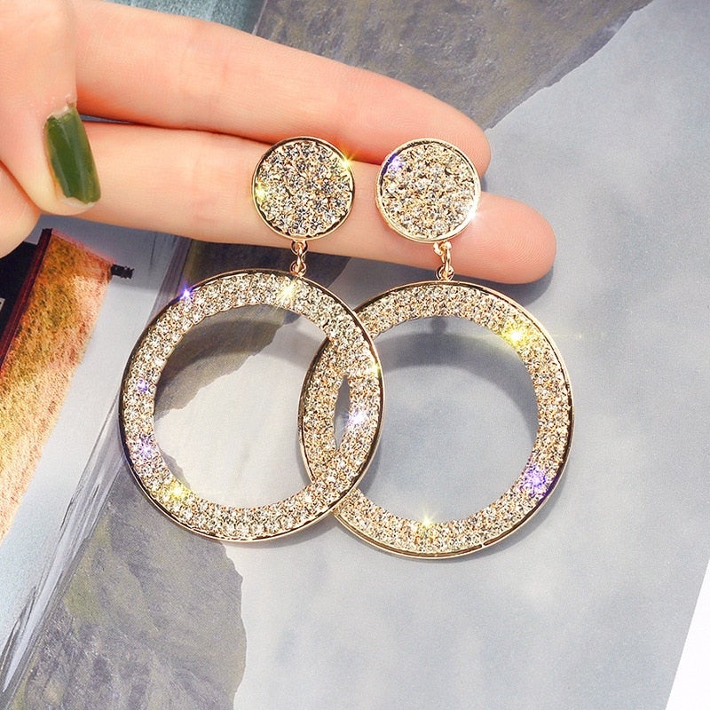 Zirconia Earrings In Gold And Silver