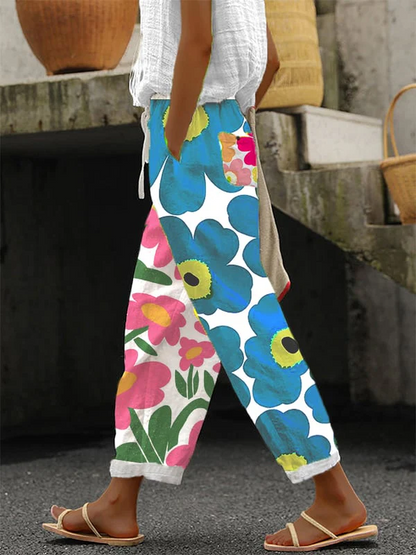 CD | Pantaloni casual imprimate pentru femei