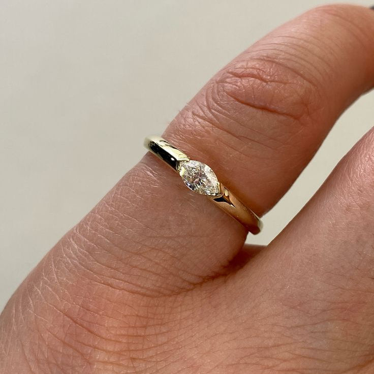 Zirconia Pinky Ring