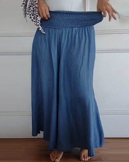 CD | Pantaloni largi cu talie elastică