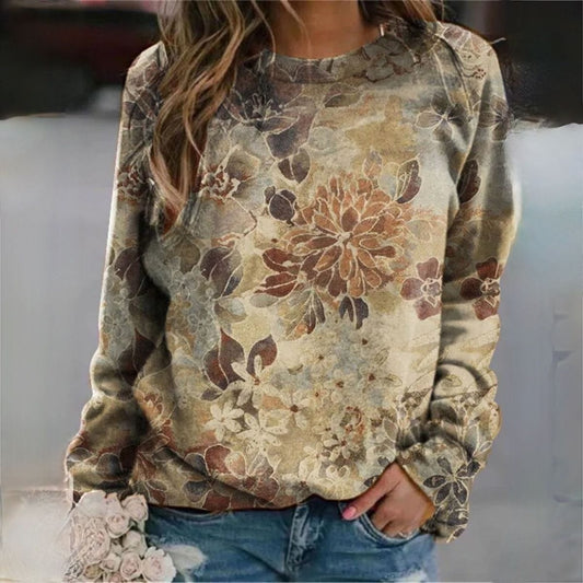 CD | Pulover cu model floral elegant