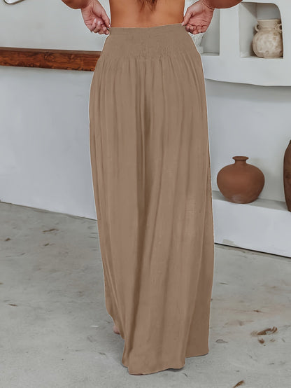 CD | Pantaloni casual cu picioare largi