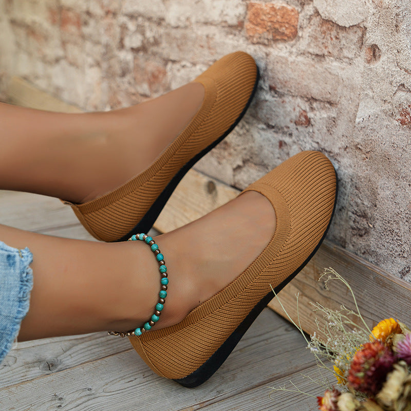 CD | Cap rotund Femei Flats