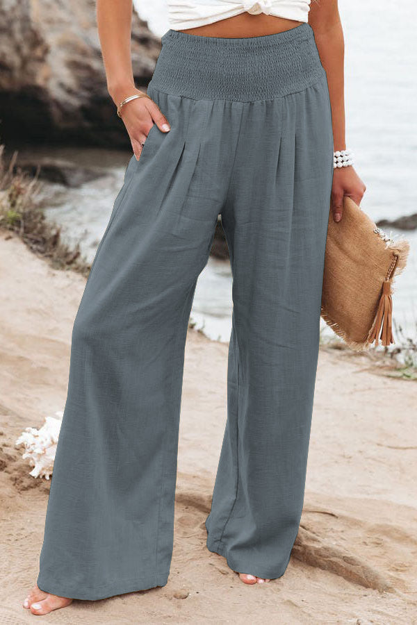 CD | Pantaloni casual cu picioare largi