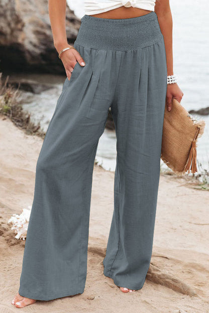 CD | Pantaloni casual cu picioare largi