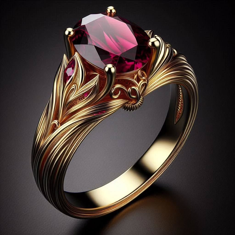 Ruby Flame Ring