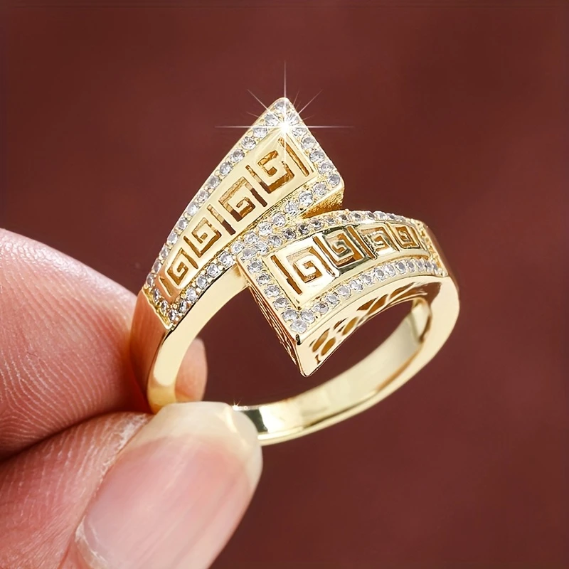 VIntage Hollow Gold Open Ring