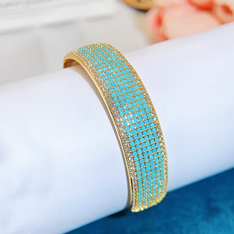 Turquoise Stone Bright Bracelet