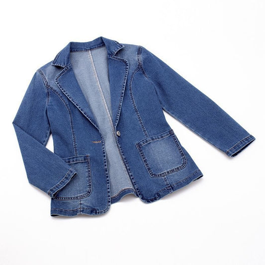 CD | Blazer clasic din denim de la Ida