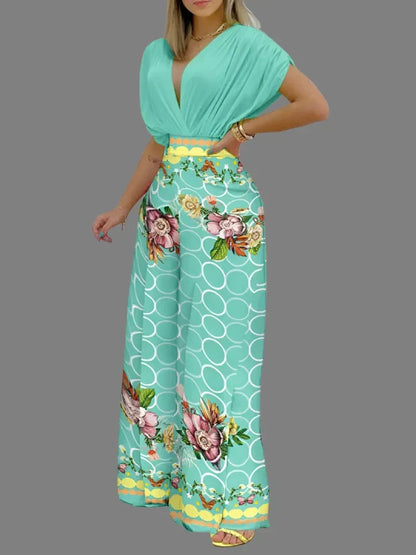 CD | Set top și pantaloni de vară trendy și proaspăt
