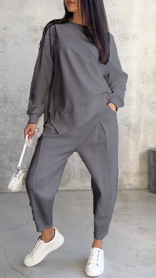 CD | Trening casual pentru femei cu mâneci lungi și pantaloni