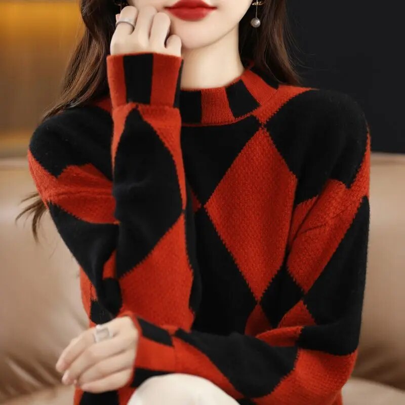 CD | Pulover casual bicolor