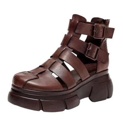 CD | Sandale gladiator cu barete multiple