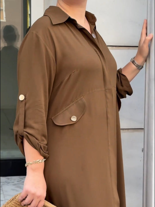 CD | Casual rochie lungă cu pantaloni set