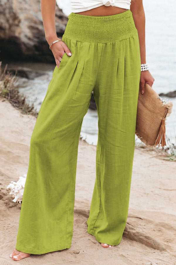 CD | Pantaloni casual cu picioare largi
