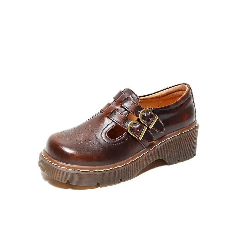 CD | Pantofi Oxford plat în stil britanic
